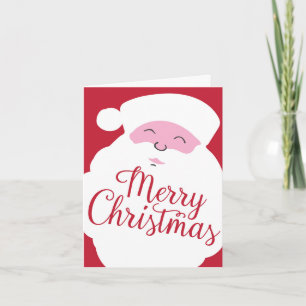 Großer Glücklicher Santa - Frohe Weihnachten - Rot