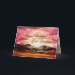 Großer Grandson-Geburtstag, Sonnenuntergang über d Karte<br><div class="desc">Ein schöner Sonnenuntergang über den Bergen. Passen Sie diese Karte auf jede Art an.</div>