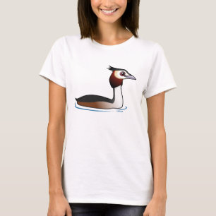 Großer Grebe mit Haube T-Shirt