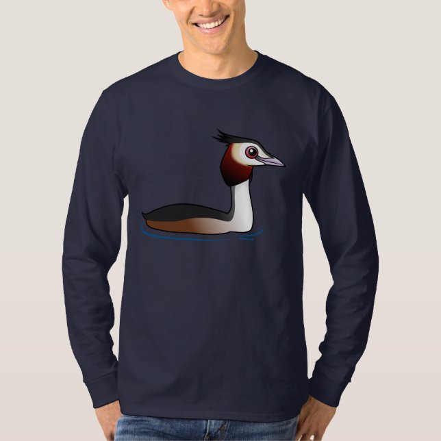 Großer Grebe mit Haube T-Shirt (Vorderseite)