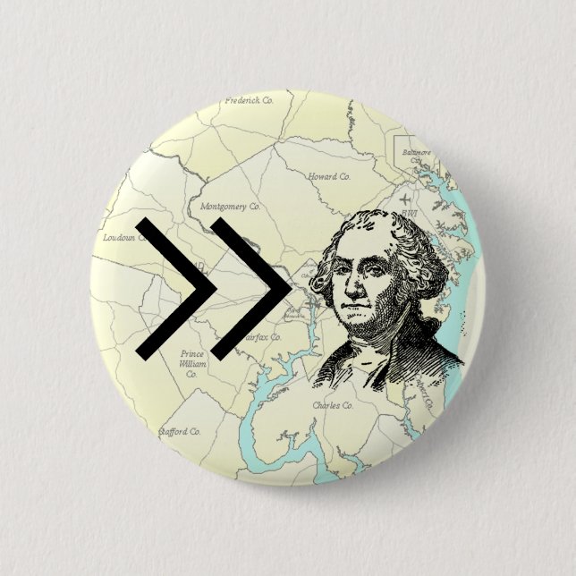 Größer, größer, Washington-Knopf Button (Vorderseite)