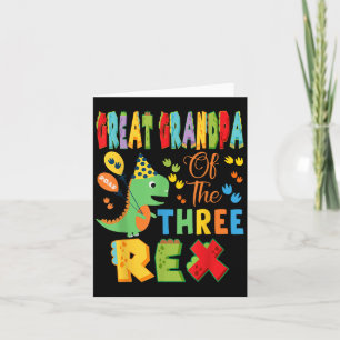Großer Großvater des 3. Rex 3. Boy Dinosa Karte