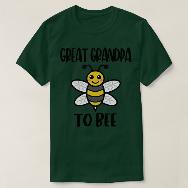 Großer Großvater für Bienen Großvater zu sein T-Shirt (Design vorne)