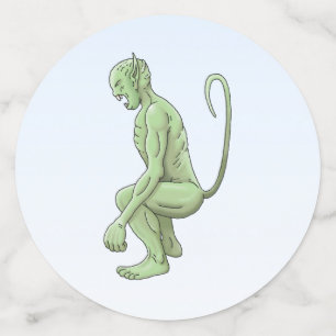 Großer grüner Kobold Konfetti