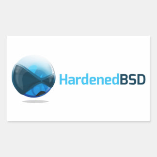 Großer HardenedBSD-Sticker Rechteckiger Aufkleber