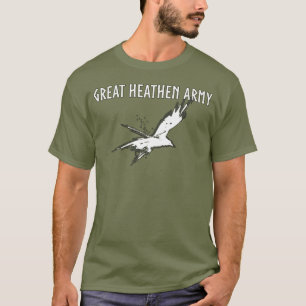 Großer heidnischer fliegender Rabe der Armee-  T-Shirt