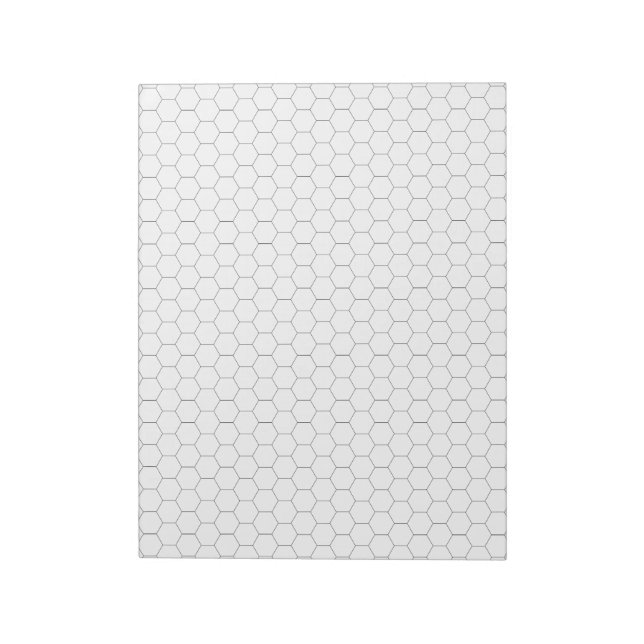 Großer Hexagon-Graph-Papierstiftkopf Notizblock (Rotiert)