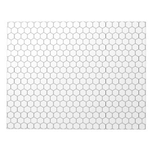 Großer Hexagon-Graph-Papierstiftkopf Notizblock