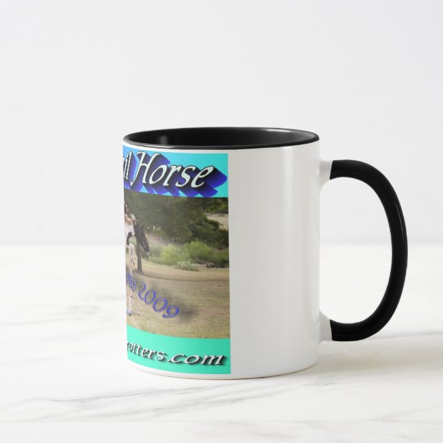 Großer Hinterpferdweltmeister-Logo-Cup Tasse (Rechts)