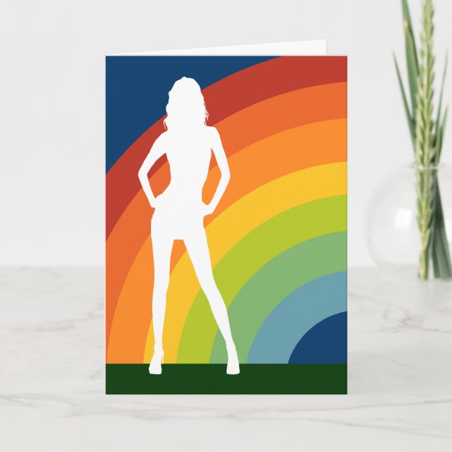 großer homosexueller Regenbogen, der heraus Ankündigung (Vorderseite)