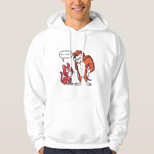 Großer Hund Hoodie (Vorderseite)