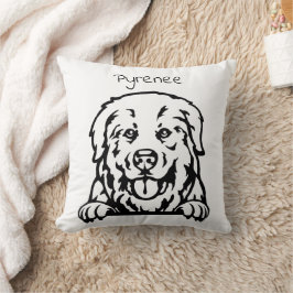 Großer Hund in Pyrenäen Kissen