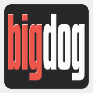 Großer Hund. Platzhirsch. Großer Käse. Chef. #1 Quadratischer Aufkleber