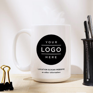 Großer individueller Geschäftsname und Logo 425 ml Kaffeetasse