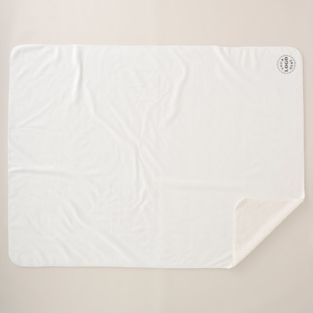 Großer individueller Sherpa-Blanket - Branding für Sherpadecke (Vorderseite (Horizontal))