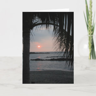 Großer Insel-Sonnenuntergang Karte