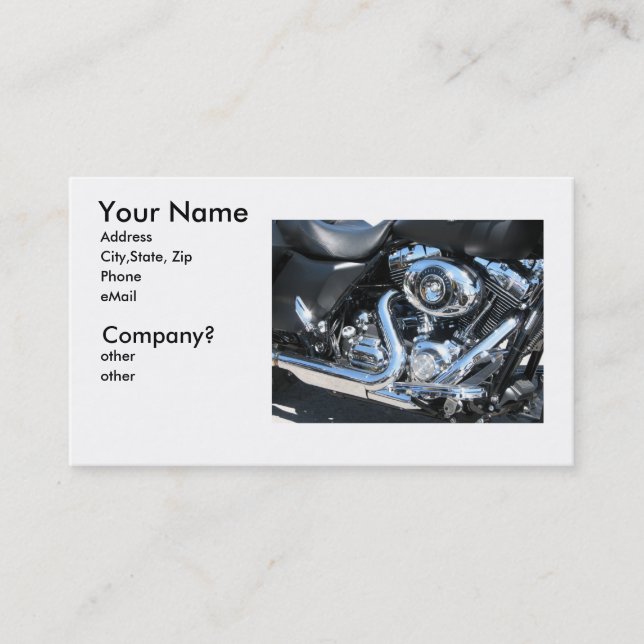 Größer ist besser visitenkarte (Vorderseite)