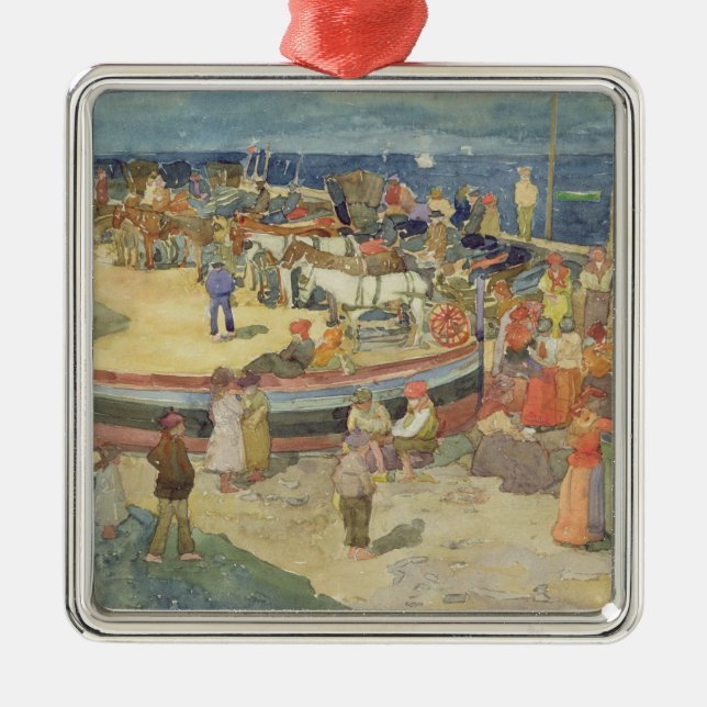 Großer Jachthafen, Capri Ornament Aus Metall (Vorne)