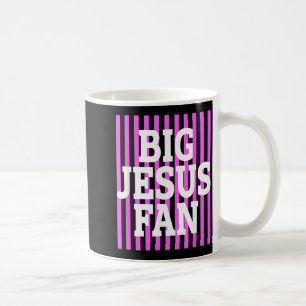 Großer Jesus-Fan Gestreifter Großer Jesus-Fan Prep Kaffeetasse