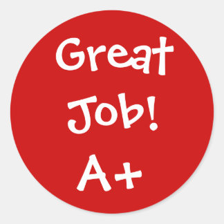 Großer Job A+ Sticker
