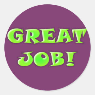 Großer Job! Aufkleber