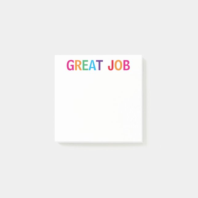 Großer Job Bright Post-it Klebezettel (Vorderseite)