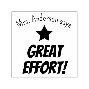 Großer Job bringt Lehrer Personalisiert auf den Pl Permastempel