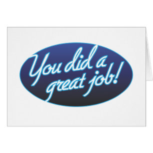 Großer Job-faltende Karte