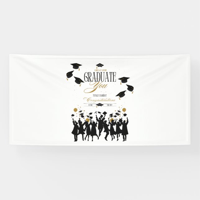 Großer Job, Graduate! Zeit bis zum Feiern des Part Banner (Horizontal)