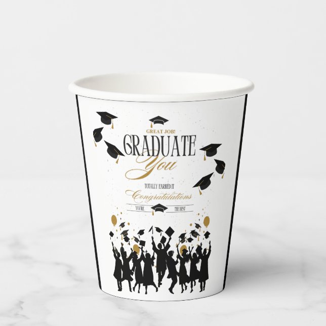 Großer Job, Graduate! Zeit zum Feiern des Party Pappbecher (Vorderseite)