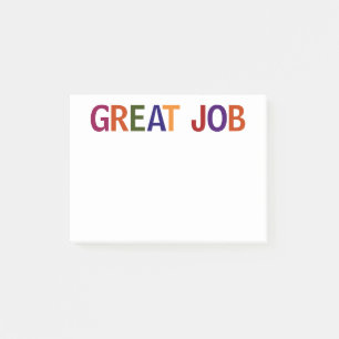 Großer Job mehrfarbig 4 x 3 Post-it Klebezettel