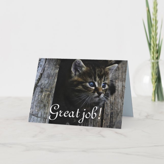 Großer Job personifizieren der Dankeskarte (Vorderseite)