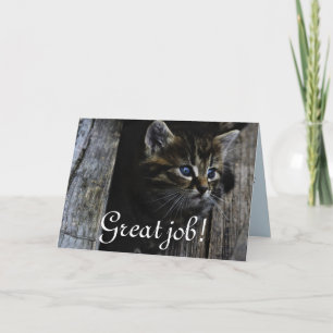 Großer Job personifizieren der Dankeskarte