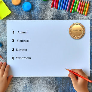 Großer Job Student Custom Gold Medallion Stickers