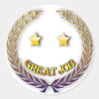 Großer Jobaufkleber Runder Aufkleber
