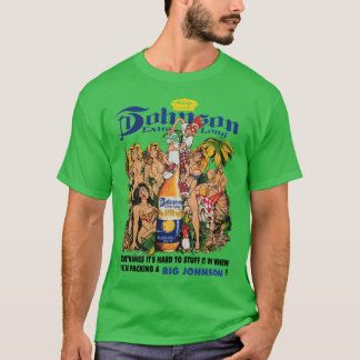 Großer Johnson Gedruckter Rücken Unise Mädchen Ret T-Shirt
