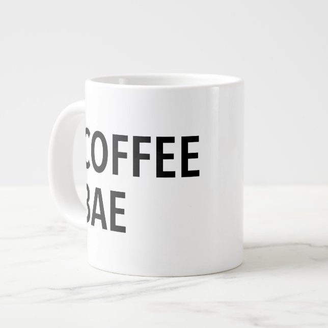 GROSSER KAFFEE BAE Jumbo-Tasse (Vorderseite Links)