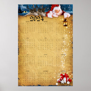Großer Kalender 2024 Poster