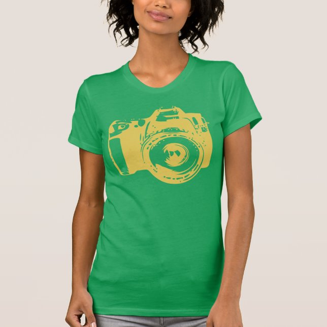 Großer Kamera-Fotografie-T - Shirt (Vorderseite)