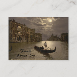 Großer Kanal bei Mondlicht II, Venedig, Italien Visitenkarte