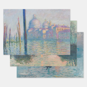 Großer Kanal Monet Venedig Italien Klassisches Gem Geschenkpapier Set