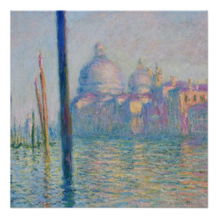 Großer Kanal Monet Venedig Italien Klassisches Gem Poster