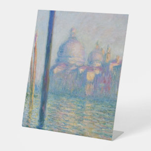 Großer Kanal Monet Venedig Italien Klassisches Gem Sockelschild