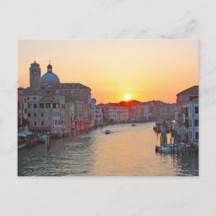 Großer Kanal Venedig - Sonnenaufgang Postkarte