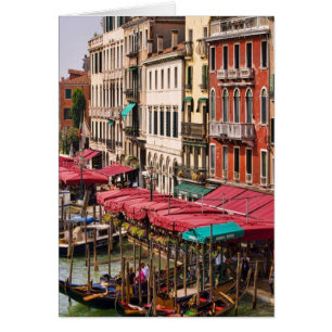 Großer Kanal von Venedig Italien mit Gondelbooten
