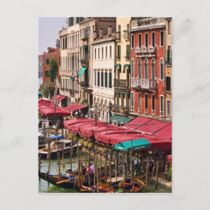 Großer Kanal von Venedig Italien mit Gondelbooten Postkarte