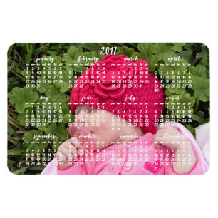 Großer kundenspezifischer Magnetkalender 2017 4x6 Magnet