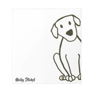 Großer Lab-Hund Notizblock