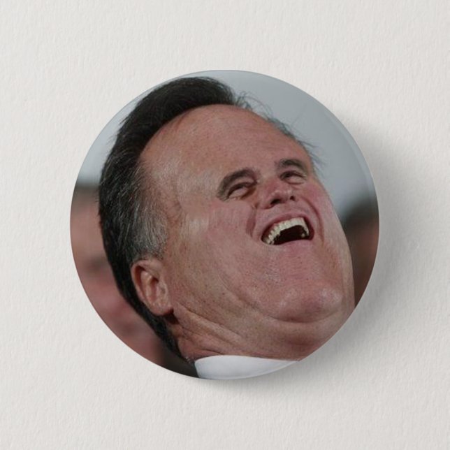 Großer Lachen-Mitt Button (Vorderseite)