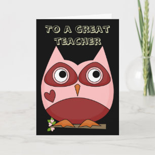 Großer Lehrer danken Ihnen Dankeskarte